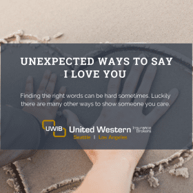 blog title: unexpected ways to say I love you